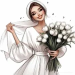 عروس رفته گل بچینه