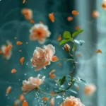 شکوفه میرقصد از باد بهاری با صدای زن